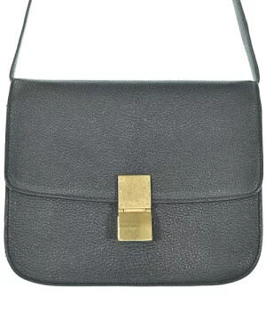 Celine Classic Box Bag black leather structured flap